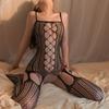 Women Sexy Crotchless Erotic Lingerie Porn Fishnet Mesh Bodysuit Female Stretch Open Crotch Porn Teddy Hollow Out Bodystockings