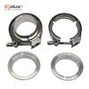 universal Car 304 Stainless Steel Quick Release V Band Clamp Turbo Exhaust Pipe Vband Clamp Male Female Flange V Clamp Kit