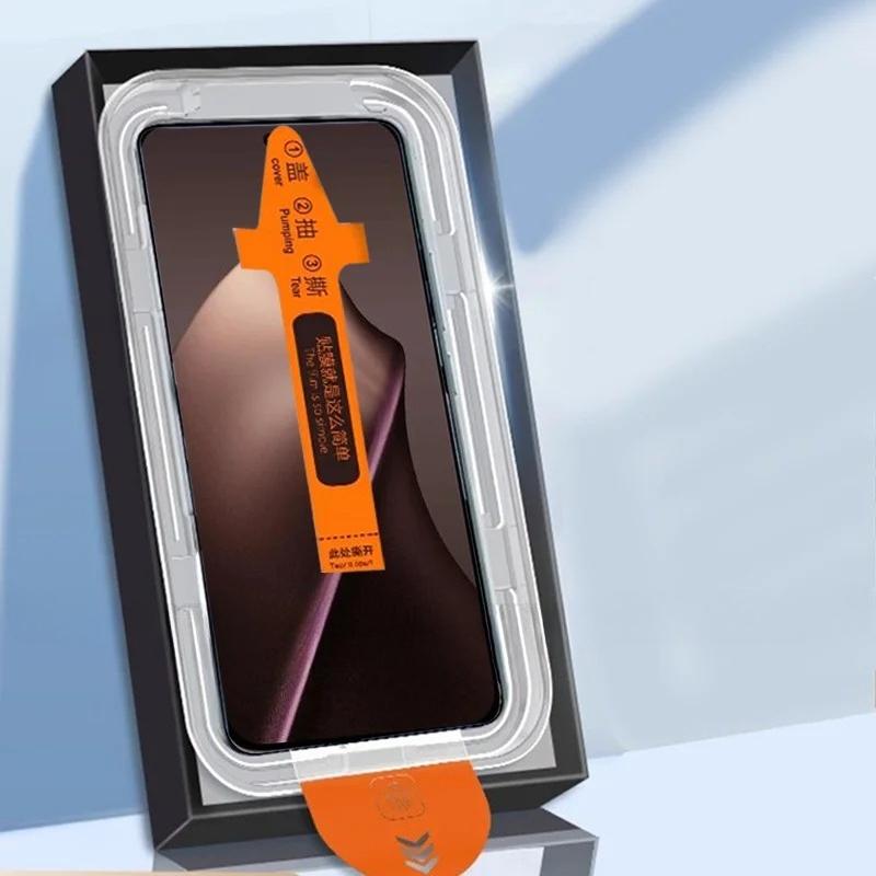 Ультрапрозрачная защитная пленка из закаленного стекла для экрана для Xiaomi 15 14 Ultra 13 T/Pro Установка в один клик без пузырьков Пыленепроницаемый защитный комплект