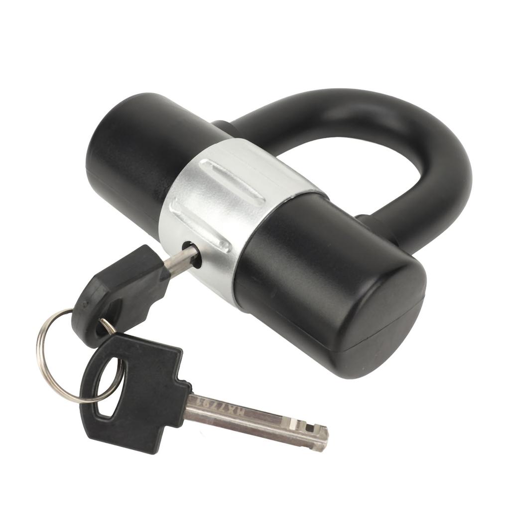 U Lock Disc Zinc Alloy Anti Theft Rust Proof Portable U Lock Padlock with Keys for RV Truck Trailer