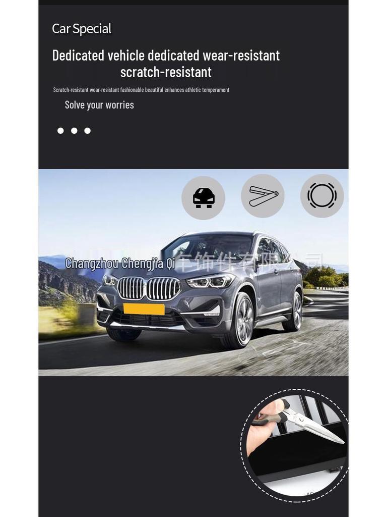 Совместимая решетка радиатора BMW New X1 F48 с двойной линией и тремя цветами, модифицированная решетка переднего воздухозаборника