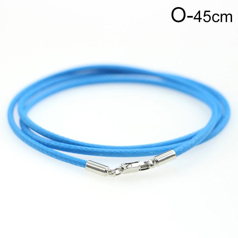 1PC Leather Cord String Rope Necklace Making Lobster Clasp Jewelry Finding DIY Accessories