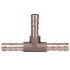 T Connector Fuel Brass Fuel Hose Joiner 3 Way Hose Joiner for Compressed Air Gas Pipe Fitting (6mm)