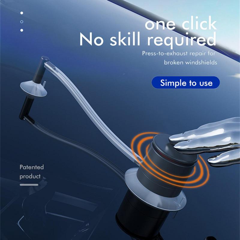 Набор для ремонта лобового стекла автомобиля Быстрый ремонт треснувшего стекла Жидкость для ремонта лобового стекла Инструмент Смола Герметик царапины Сделай сам Ремонт автостекла