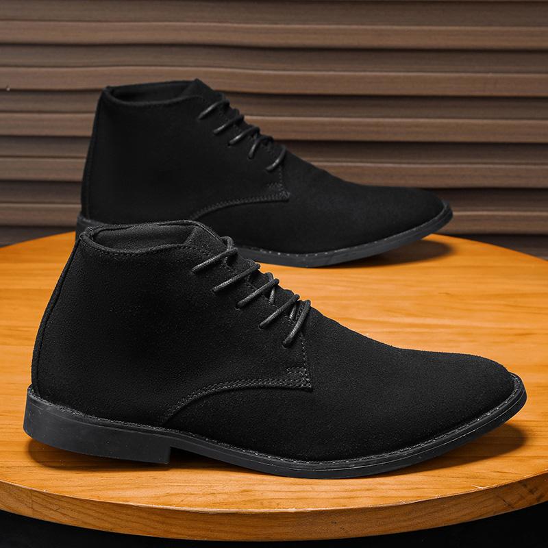 Модные тенденции мужские осенне-весенние ботинки зимние высокие кожаные ботинки в стиле ретро мужские зимние повседневные ботинки для ходьбы