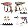 Pressure Washer with Quick Connect Nozzles Ergonomic Handle Graffiti Design