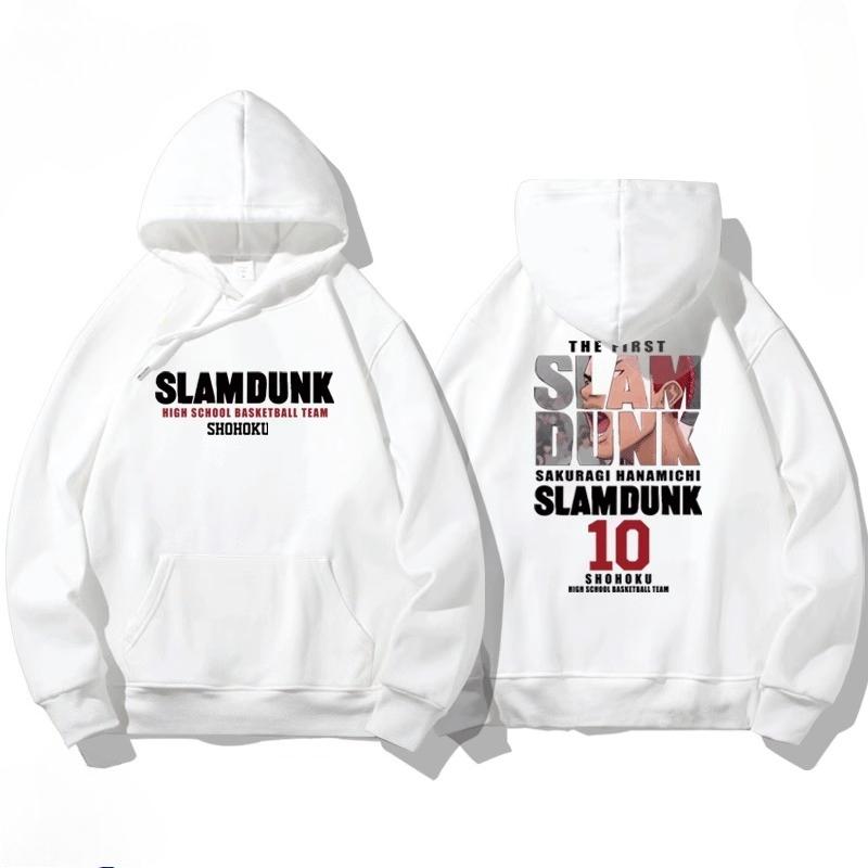 НАСА совместный осенне-зимний мультяшный принт «Слэм-данк» студенческая толстовка с капюшоном для мужчин и женщин, пуловер с длинным рукавом на флисе