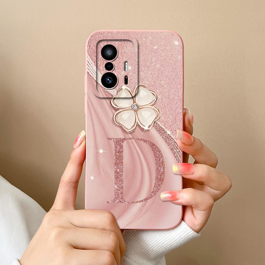 Чехол для Xiaomi Mi 11T 11X 11 10T Pro Lite 6X Модный художественный чехол для телефона с буквенным принтом Защита камеры Матовый силиконовый Нескользящий чехол для Xiaomi Бампер