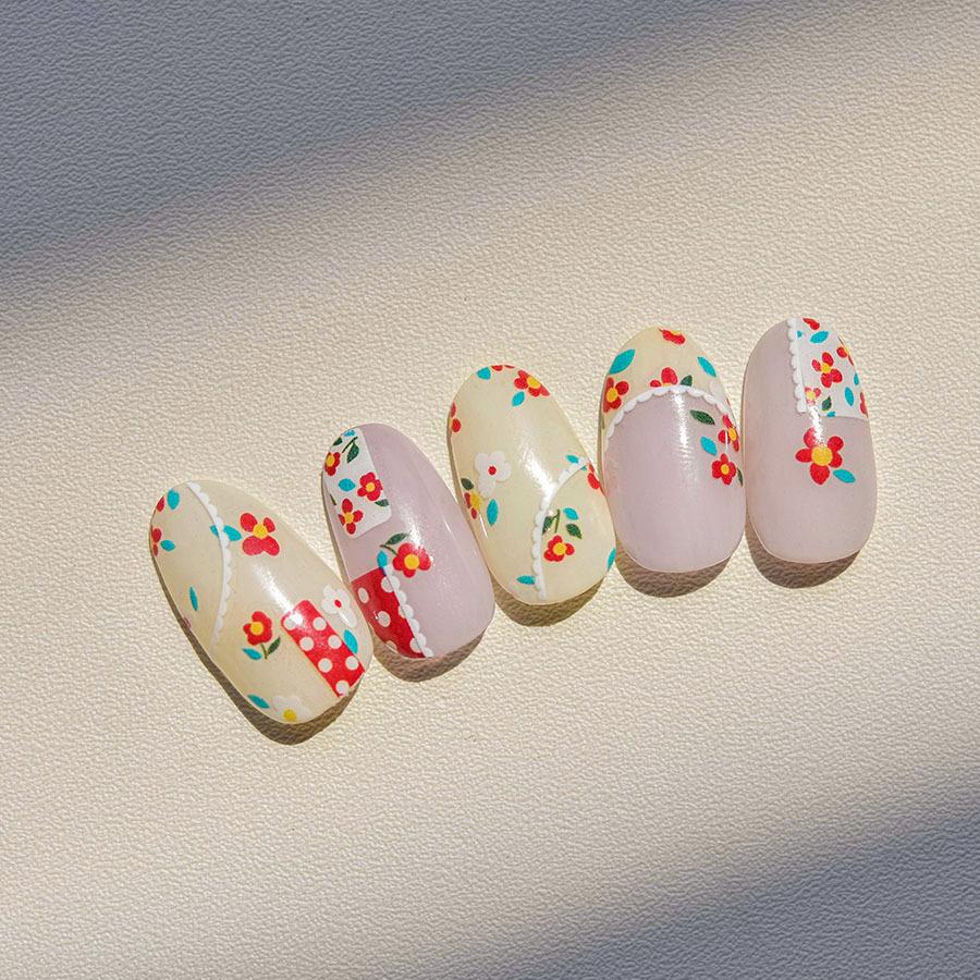 Рельефный маленький красный цветок наклейка для дизайна ногтей своими руками изготовление креативных декоративных наклеек