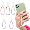 Lady Gift Pearl Rope for Keys Phone Lanyard Soft Clay Mobile Phone Chain Phone Case Hanging Cord