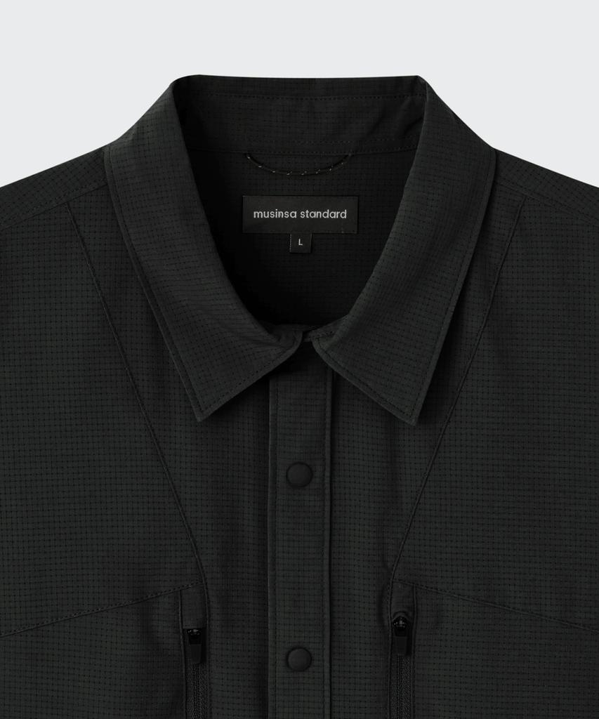 MUSINSA STANDARD [City Leisure] Airy Dot Utility Shirt [Black]