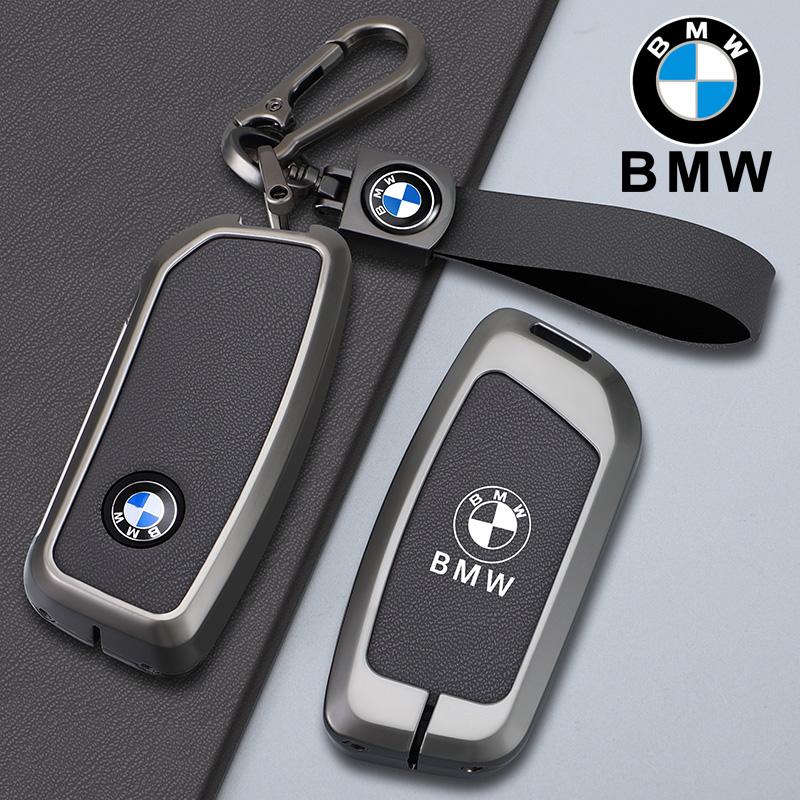 BBIK2 Car Key Case Cover Shell Fob Holder For BMW x1 u11 7 Series 735i 740Li X7 I7 G07 G09 LCI XM IX I20 2024 U06 G81 M3 Accessories