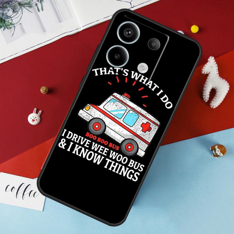Ambulance EMS EMT Paramedic Case For Xiaomi Redmi Note 13 12 11 8 9 10 Pro Note 12S 11S 10S Redmi 12 10C 12C 13C Cover