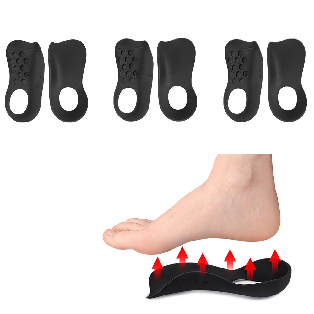 3 пары ортопедических стелек для плоскостопия О-образной формы, поддержка свода стопы, коррекция подошвенного фасциита для детей и взрослых