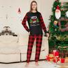 Рождественские семейные комплекты пижамы, домашняя одежда, семейные комплекты топов с длинными рукавами и брюк
