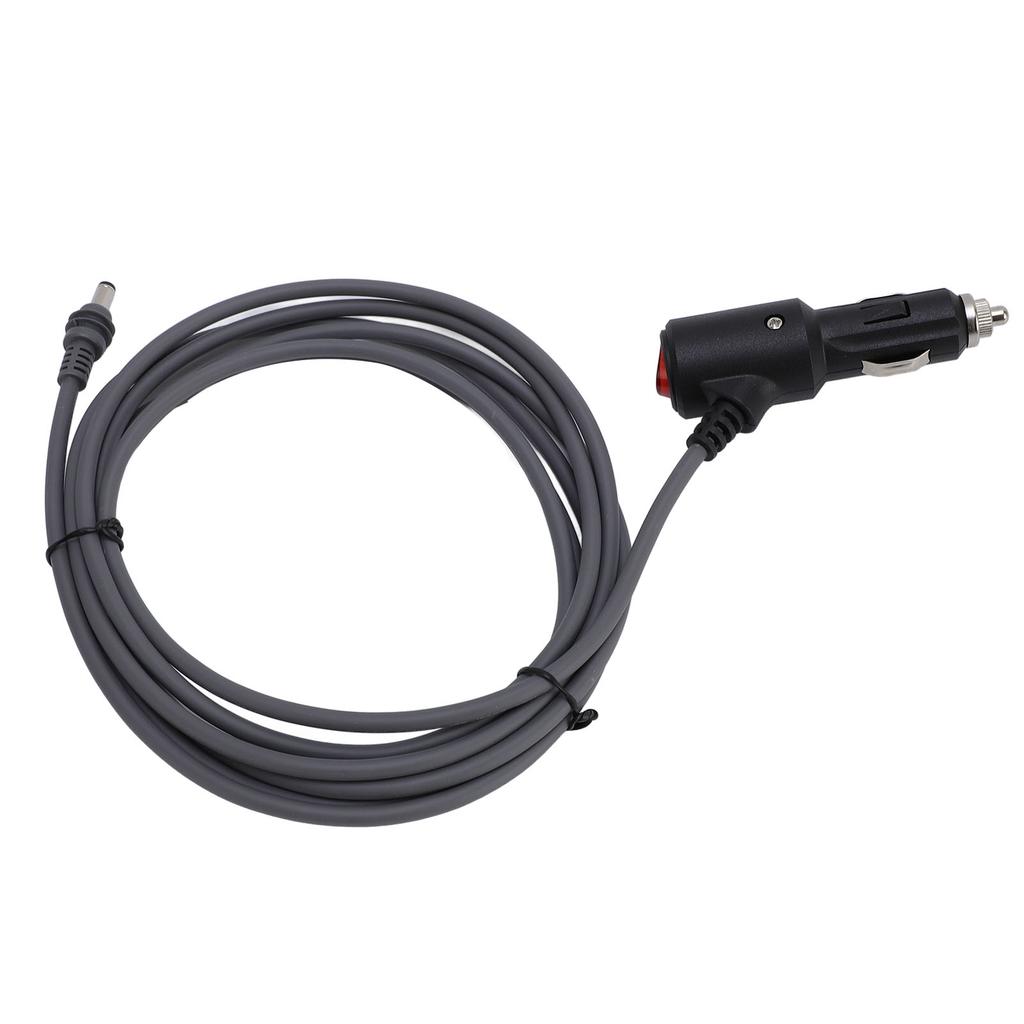10ft DC Power Cable Cigar Lighter DC12V To 24V Water Resistant 18AWG DC Power Supply for Trucks Buses Ships Gray