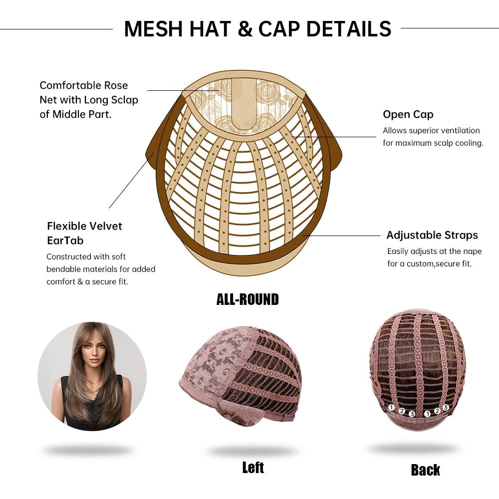 HAIRCUBE Длинные прямые синтетические парики Коричневые смешанные белые светлые многослойные парики для чернокожих женщин Термостойкие парики для косплея