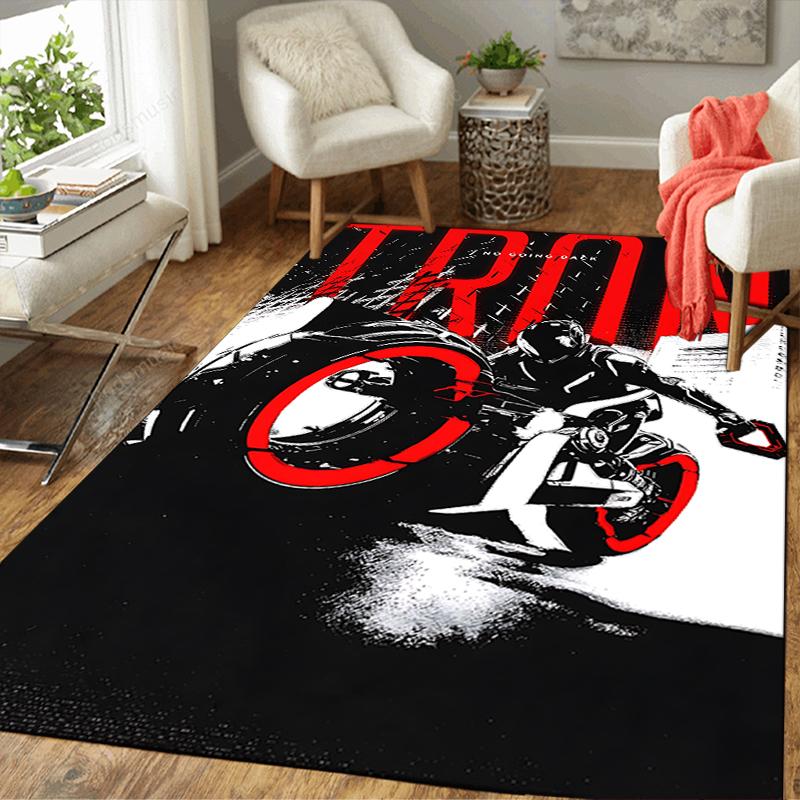 1Pc Tron Legacy Poster Rug, Office Carpet Indoor Outdoor Doormat, Non-Slip, Comfortable, Living, Christmas Halloween, Xmas Gift G1295