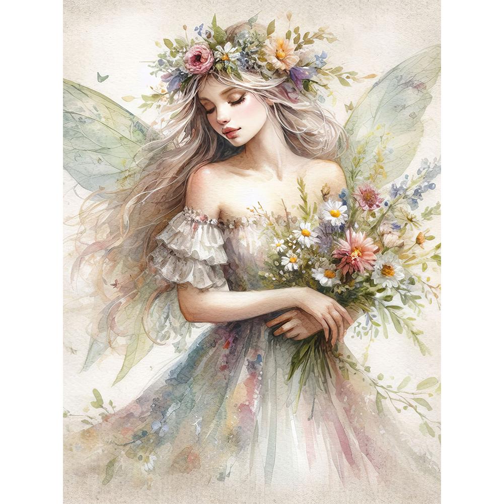 LF# Полная вышивка Эко-хлопковая нить 11CT Печатная Фея Набор для вышивки крестом Искусство