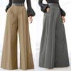 Women's Retro Loose High-waisted Wide-leg Trousers, Fashionable and Elegant Flared Trousers, Party Wide-leg Pants