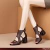 Новая летняя модная универсальная обувь женская повседневная удобная пляжные сандалии элегантные минималистичные с открытым носком женские туфли на высоком каблуке