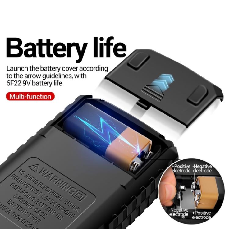 ANENG Мультиметр Индикация низкого заряда батареи 1999 отсчетов Тестер напряжения и тока