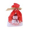 50 шт. рождественские конфетные пакеты для сладостей милые подарочные пакеты со шнурком для подарков на свадьбу
