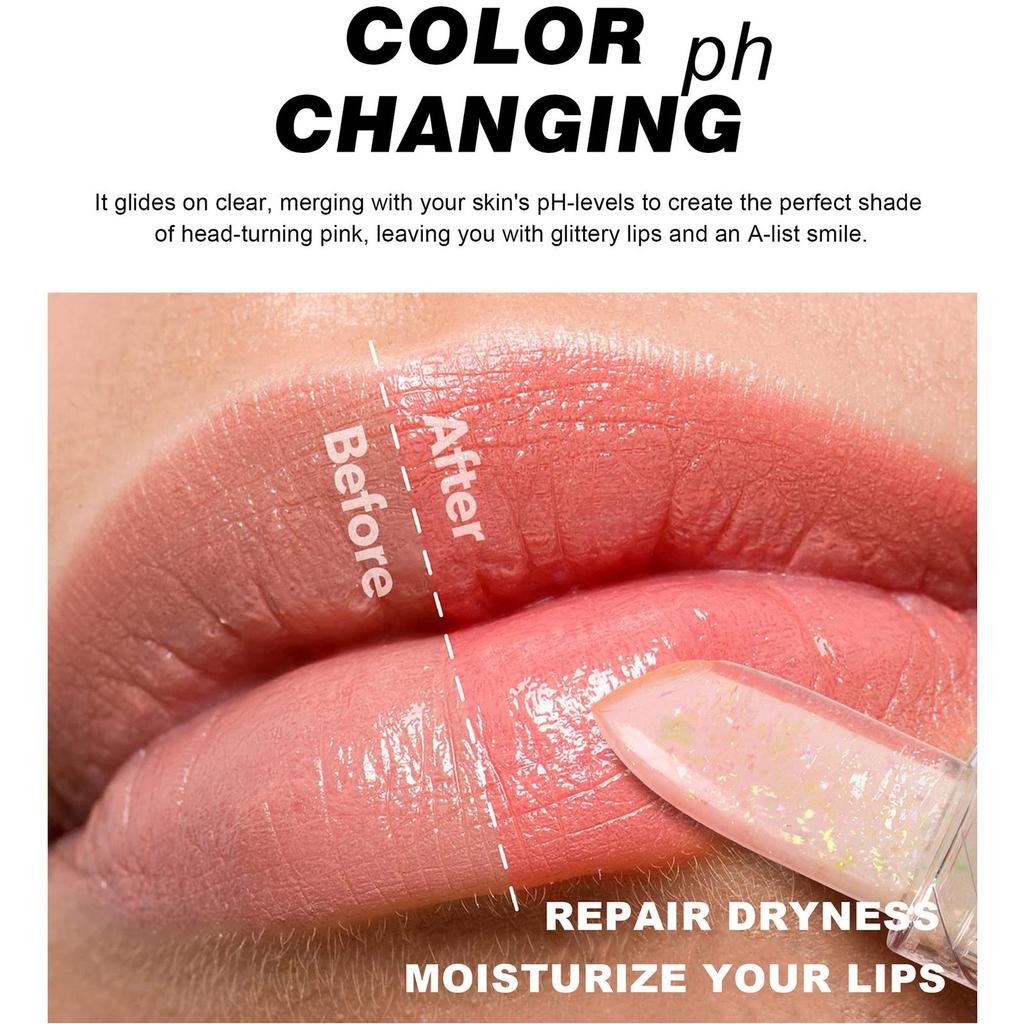 Меняющий цвет бальзам для губ, температурная помада, долговечная водостойкая кристальная желейная помада, макияж