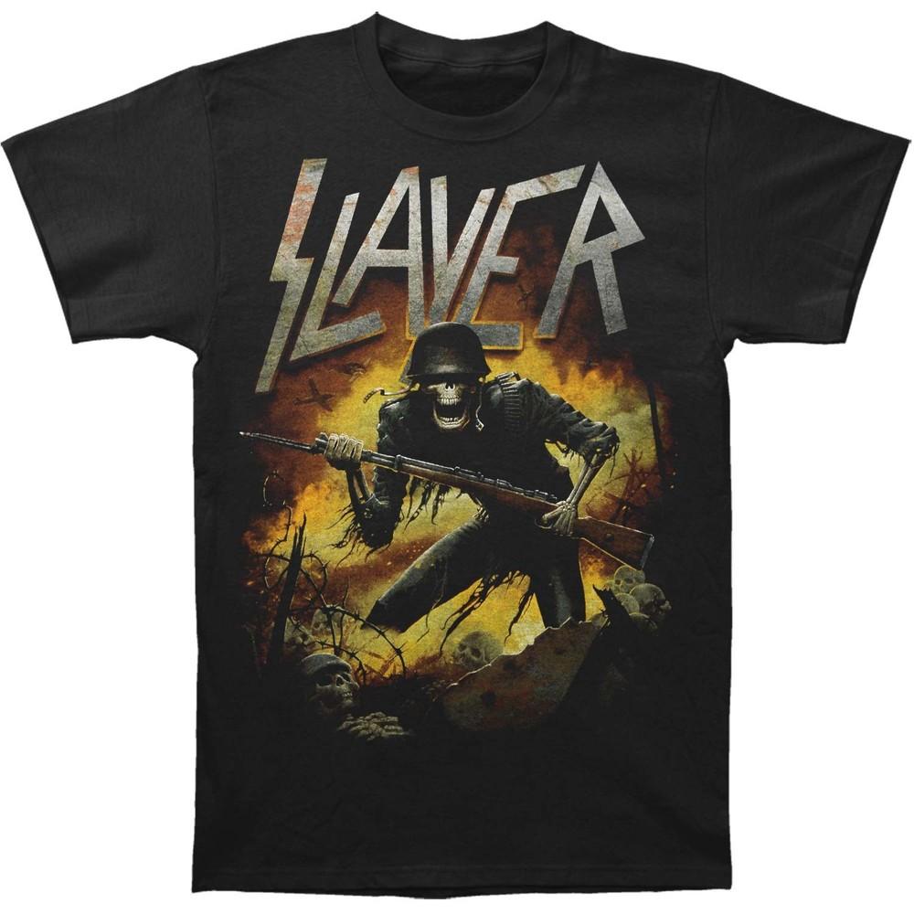 Мужская футболка Slayer War 2015 Tour Черная