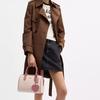 COACH handbag Valentine's Day Exclusive RowanSATCHEL 25 Brand Print Zipper Closure Signature Canvas and Smooth Leather Shoulder Crossbody Medium