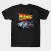 Мужская черная футболка с принтом Назад в будущее - Dmc Delorean Печать на трансферной бумаге без вырезания Хлопковая футболка