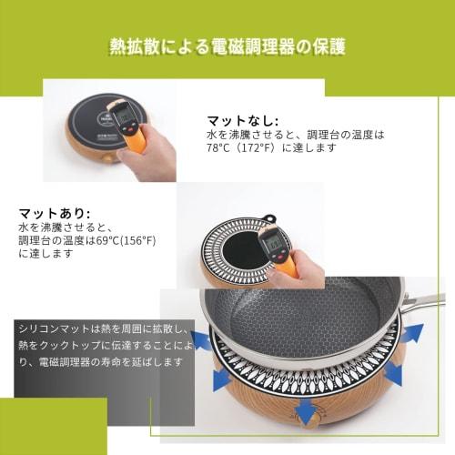 KR KITCHENRAKU коврик для индукционной плиты, нескользящий, защищает плиту от царапин, предотвращает ожоги, силиконовый коврик для индукционных плит, теплоизоляция pa