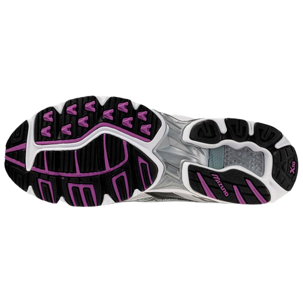 Mizuno Wave Rider 10 Удобные Прочные Сбалансированные Повседневные Беговые Кроссовки Унисекс Белые Серые Черные D1GA210418