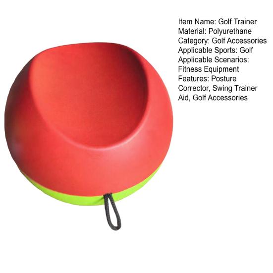 Тренажер для гольфа Мужчины Женщины Корректор осанки свинга Мяч для тренировки свинга в гольфе Вспомогательное средство для тренировки Новичок Все уровни Игроки в гольф Аксессуары для гольфа