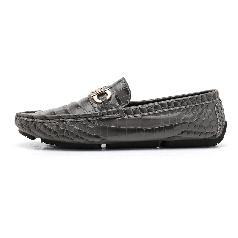 Hot Sale Loafers Fashion All-match Gentleman Shoes Crocodile Pattern Mens Slip On Walking Shoes Male Comfortable Casual Shoe