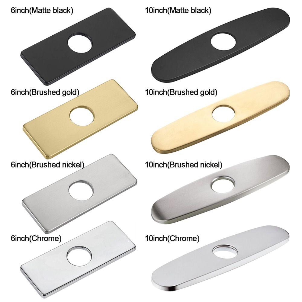 Faucet Plate Hole Cover Tap Cover Deck Plate Bathroom Faucet Escutcheon Plate Faucet Deck Plate