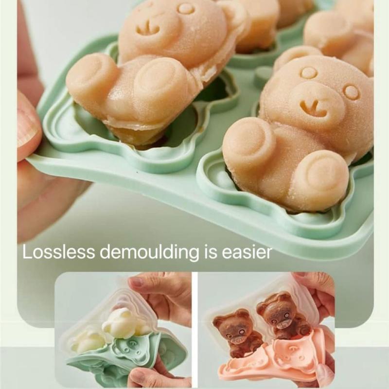 Bear Ice Cube Mould Silicone Ice Cube Home Ice Cream Ice Cream Frozen Ice Ball Ice Box Ice Mould
