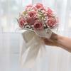 Exquisite Bridal Bouquet Baby's Breath White Rose Bouquet  Bride Accessories
