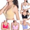 Trendy New Style Sexy Shockproof Sports Bra Women Up Seamless Stretch Push Workout Yoga Tank Top Large Size
