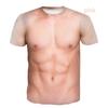 Мускулистый мужчина, футболка с 3D принтом, модные забавные топы с короткими рукавами, пуловер, мужская одежда, футболка, уличная одежда, свободный мужской