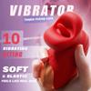 Вибратор-роза для стимуляции языка, 10 режимов вибрации, секс-игрушка для взрослых, стимулятор точки G, анальный клиторальный сосковый вибратор, секс-игрушка для женской пары