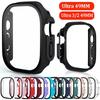 Стекло+Чехол для Apple Watch Ultra 3/2 49 мм Защитная крышка экрана Аксессуары PC Бампер Закаленное iwatch series ultra 2 Защитный
