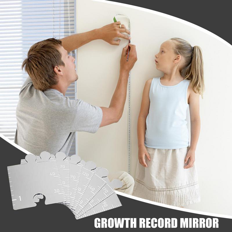 Kids Measuring Chart For Wall Acrylic Kids Measuring Mirror Height Chart Children's Nursery Wall Decor Dress Up Center Ruler