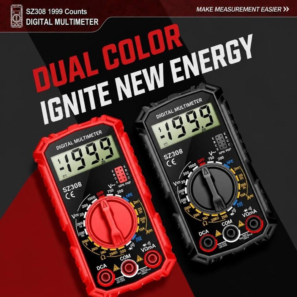 Auto Range Auto Range Multimeter HFE Test AC DC Multimeter Easy To Read HFE Triode Tester