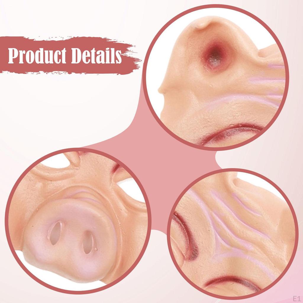 Halloween Pig ,Scary Lightweight,Creative,Halloween Costume,Animal Head for Party Scary Props