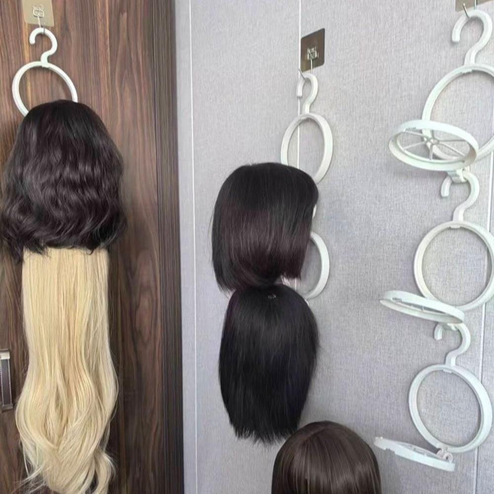 3pcs Space-Saving Collapsible Wig Stand Hairdressing Wig Styling Hanger Wig Storage Tools for Salon