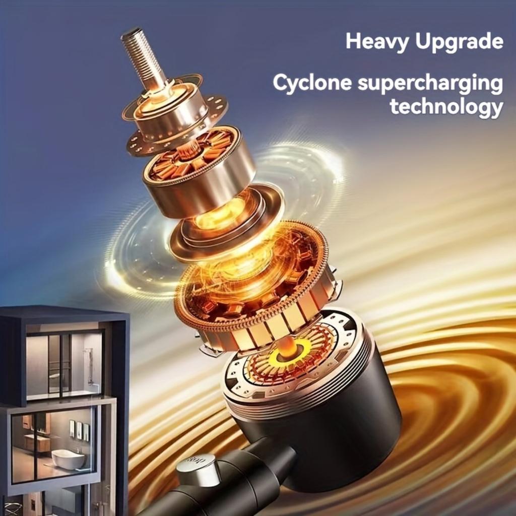 1 Pressure Handheld Showerhead with 5 Adjustable Water Flow Modes, Bathroom Shower Nozzle, Showerhead, Bathroom Accessories