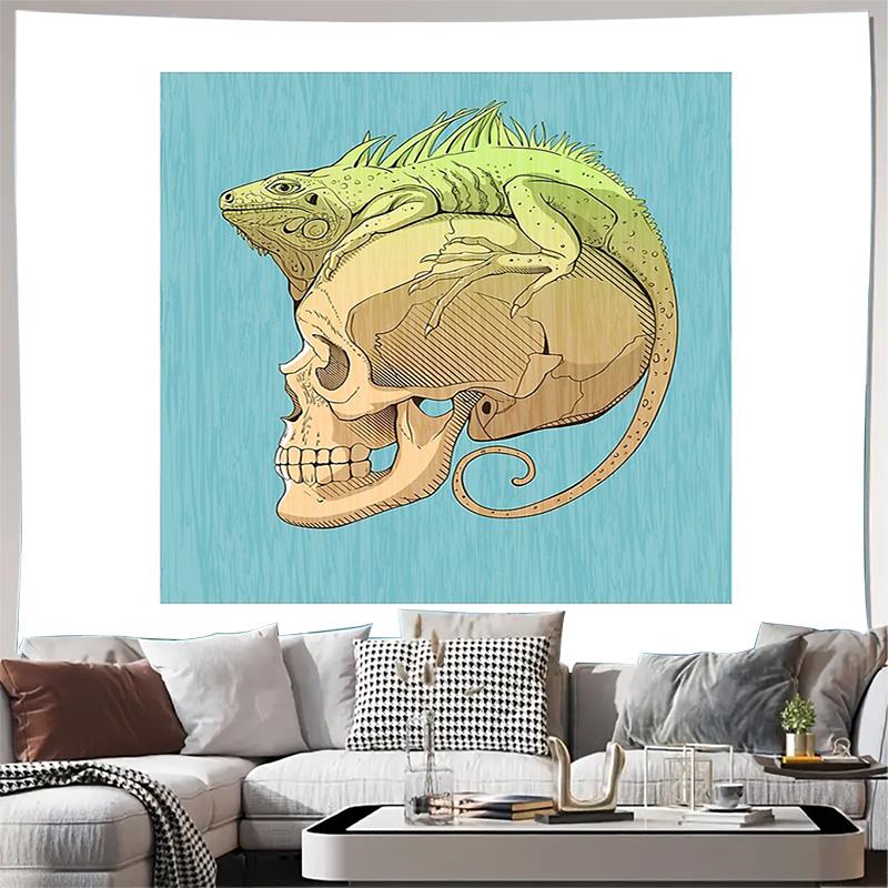 Lizard Wall Tapestry Forest Animal Nature Home Decor Room Hanging Tapestry Vintage Aesthetic Tapestry Wall Art Bedroom Decor