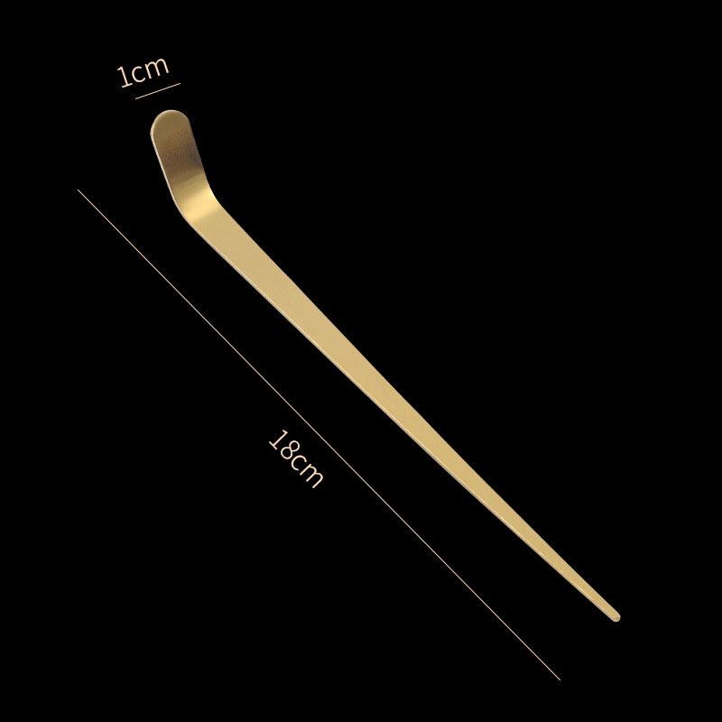 Игла для чая из нержавеющей стали Золотая Серебряная Ложка для матча Совок для чая Чайная церемония Чайная посуда Кухонный инструмент Очистка чайника Измерение чая