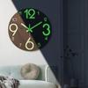 Bedroom Luminous Wall Clock Inch Night Light Nordic Home